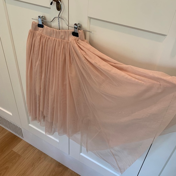 Blush Pink Tulle Skirt - Picture 4 of 6